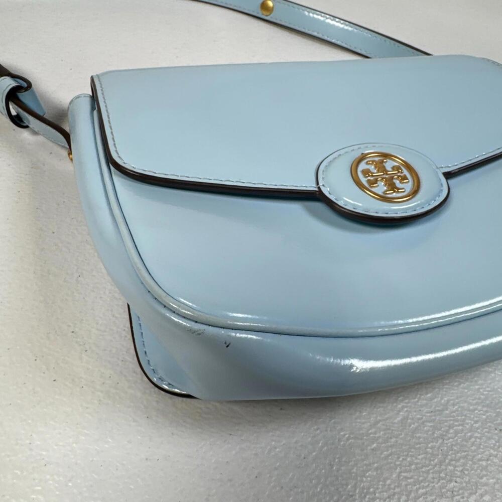 Tory Burch Accessories Light Blue Robinson Shoulder Bag (READ) - Picture 10 of 13